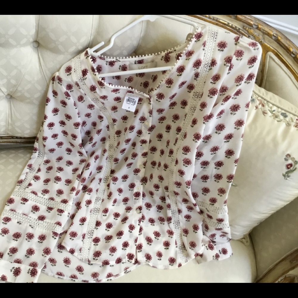 LOFT blouse size S